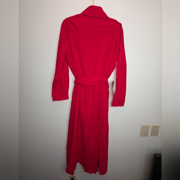 NWT Tuckernuck Women's Red Chessie Shirt Dress Size XXL 100% Cotton Luxury Chic - Picture 12 of 13